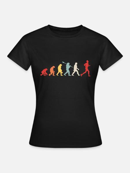 Entwicklung des Marathons - Frauen T-Shirt - Schwarz