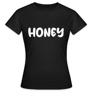 Miel - T-shirt Femme - noir - Devant - AI Model Female 172 dark (172cm)