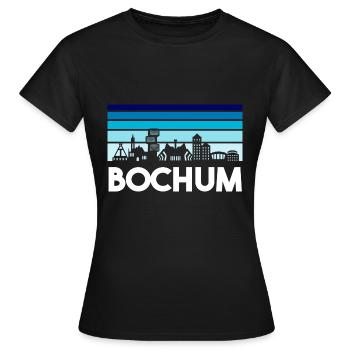 Bochum Bochum Ruhrpott Ruhr Région Ruhrstadt - T-shirt Femme - noir - Devant - AI Model Female 172 dark (172cm)