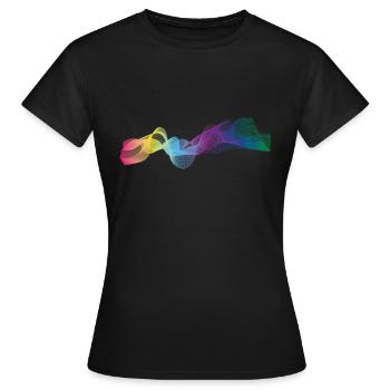 flots - T-shirt Femme - noir - Devant - AI Model Female 172 dark (172cm)