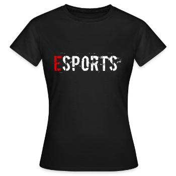 eSports Gaming - Frauen T-Shirt - Schwarz - Vorne - AI Model Female 172 dark (172cm)