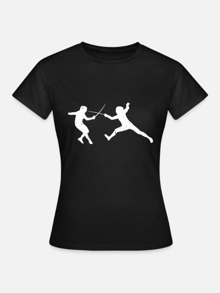Fechten - Frauen T-Shirt - Schwarz