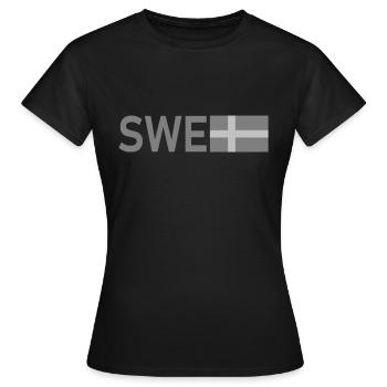 Taktisches Grau ENG - Frauen T-Shirt - Schwarz - Vorne - AI Model Female 172 dark (172cm)