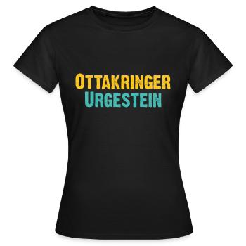 Ottakringer Urgestein - Wiener Bezirks, Ureinwohne - Frauen T-Shirt - Schwarz - Vorne - AI Model Female 172 dark (172cm)