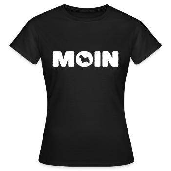 Moin - Norfolk Terrier - Frauen T-Shirt - Schwarz - Vorne - AI Model Female 172 dark (172cm)