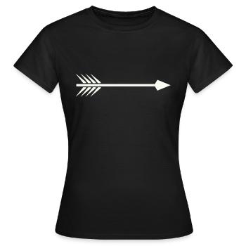 Arrow - Women's T-Shirt - black - Front - AI Model Female 172 dark (172cm)