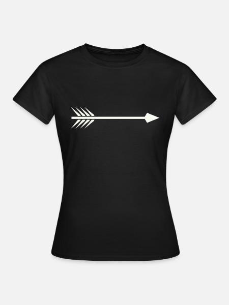 Pfeil - Frauen T-Shirt - Schwarz