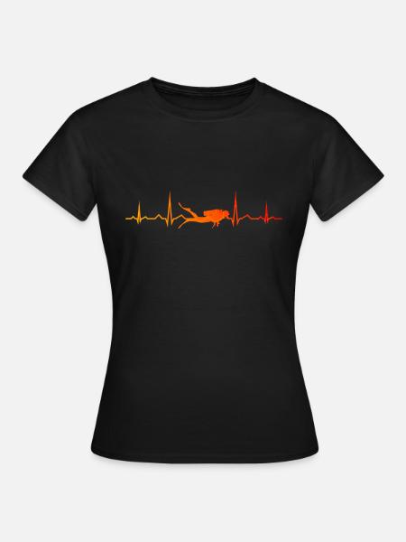 Taucher Herren Diver Tauchen Scuba Tauchen - Frauen T-Shirt - Schwarz