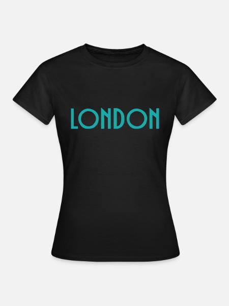 London - Frauen T-Shirt - Schwarz