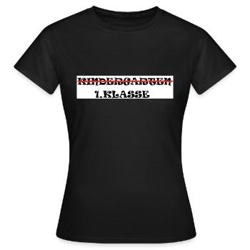 1. klasse designs - Frauen T-Shirt - Schwarz - Vorne - AI Model Female 172 dark (172cm)