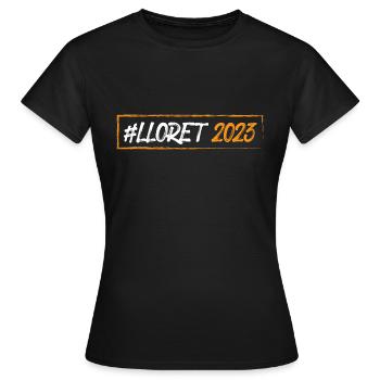 Lloret de Mar 2023 - T-shirt Femme - noir - Devant - AI Model Female 172 dark (172cm)