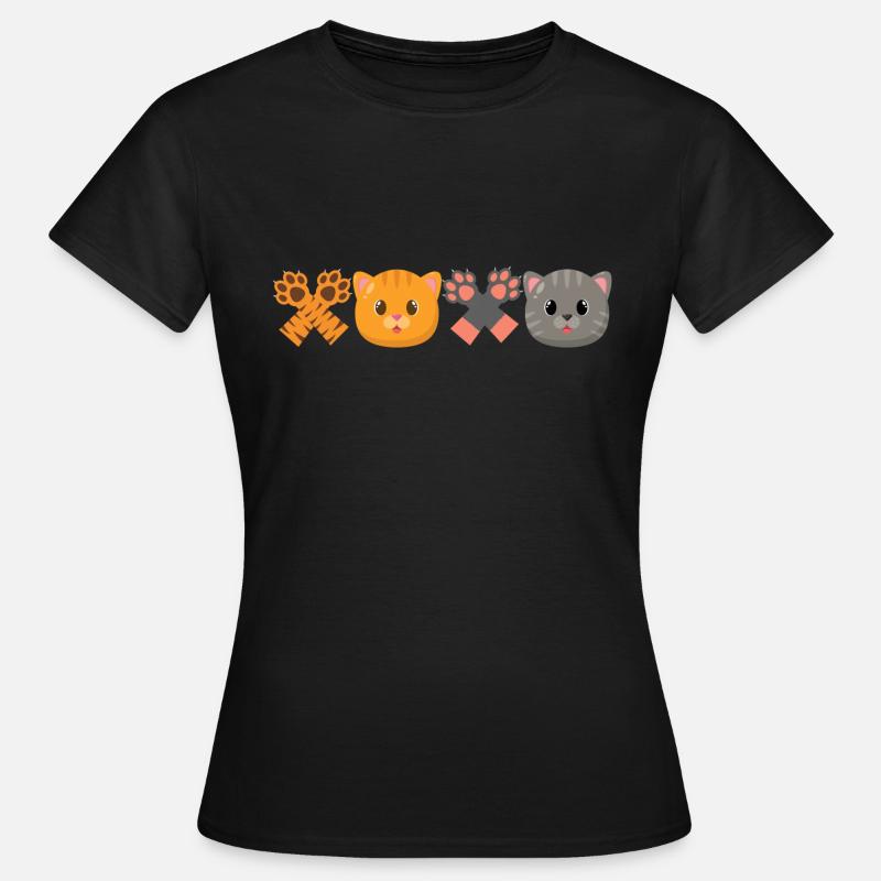 XOXO Cat - Women's T-Shirt - black
