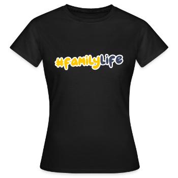 Vie familiale - T-shirt Femme - noir - Devant - AI Model Female 172 dark (172cm)