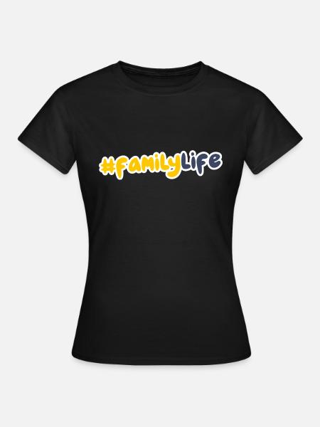 Familienleben - Frauen T-Shirt - Schwarz
