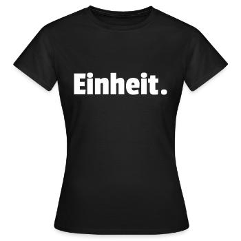 001 Einheit weiß - Frauen T-Shirt - Schwarz - Vorne - AI Model Female 172 dark (172cm)