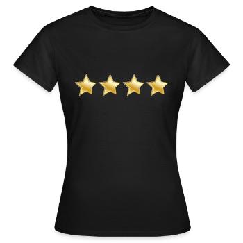 Vier Sterne - Weltmeister im Fussball - Frauen T-Shirt - Schwarz - Vorne - AI Model Female 172 dark (172cm)
