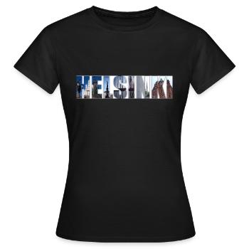 HELSINKI - T-shirt Femme - noir - Devant - AI Model Female 172 dark (172cm)