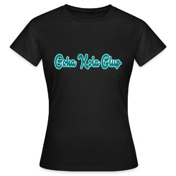 Coka Glup3 Schwanz - Frauen T-Shirt - Schwarz - Vorne - AI Model Female 172 dark (172cm)