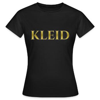 Kleid - Frauen T-Shirt - Schwarz - Vorne - AI Model Female 172 dark (172cm)