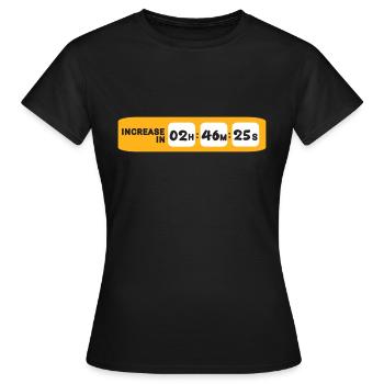 Internet Countdown - Women's T-Shirt - black - Front - AI Model Female 172 dark (172cm)