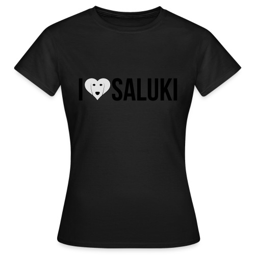 I Love Saluki - Maglietta da donna