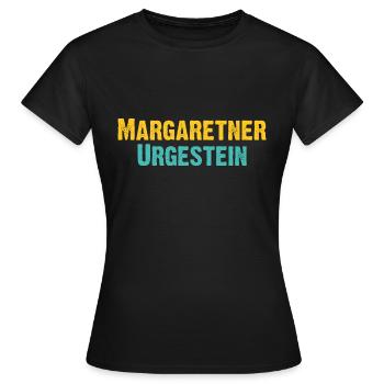 Margaretner Urgestein - Wiener Bezirks, Ureinwohne - Frauen T-Shirt - Schwarz - Vorne - AI Model Female 172 dark (172cm)