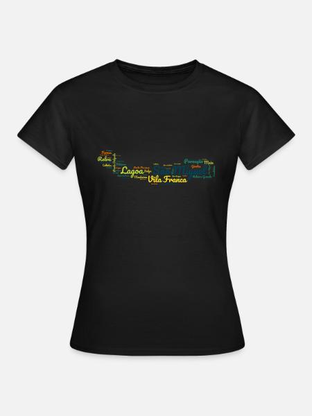 Azoren Sao Miguel São Miguel Island - Frauen T-Shirt - Schwarz