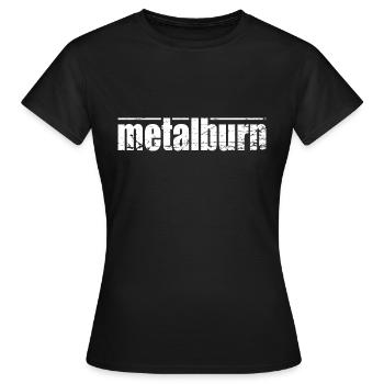 metalburn,Rock Kleidung,Rock Musik - Frauen T-Shirt - Schwarz - Vorne - AI Model Female 172 dark (172cm)
