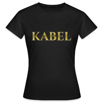 Kabel - Frauen T-Shirt - Schwarz - Vorne - AI Model Female 172 dark (172cm)