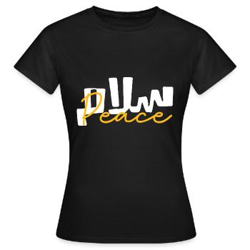 Salam Peace - Women's T-Shirt - black - Front - AI Model Female 172 dark (172cm)