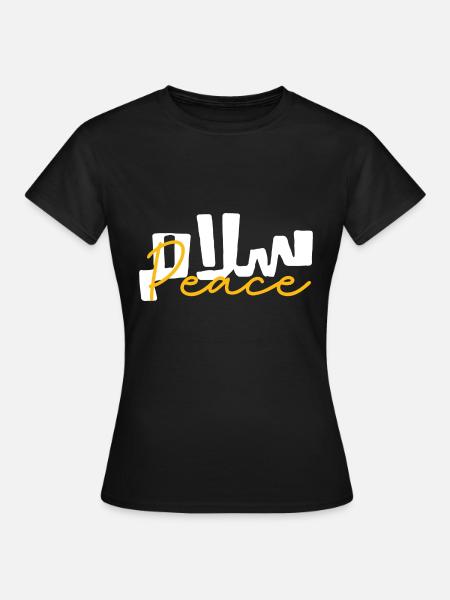 Salam Frieden - Frauen T-Shirt - Schwarz