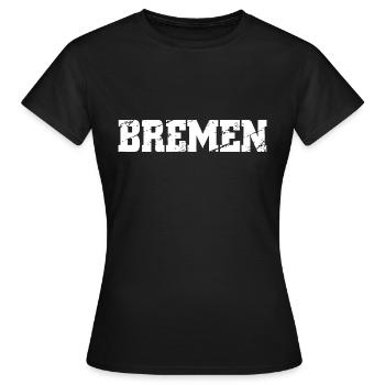 Brême - T-shirt Femme - noir - Devant - AI Model Female 172 dark (172cm)