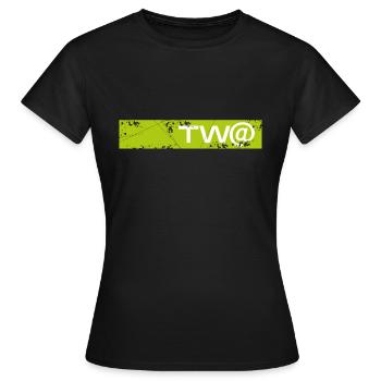 TW@Tee - Women's T-Shirt - black - Front - AI Model Female 172 dark (172cm)