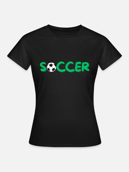 Soccer - Frauen T-Shirt - Schwarz