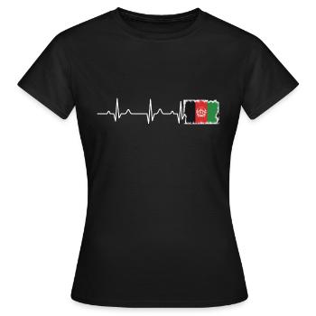 Ich liebe Afghanistan - Frauen T-Shirt - Schwarz - Vorne - AI Model Female 172 dark (172cm)