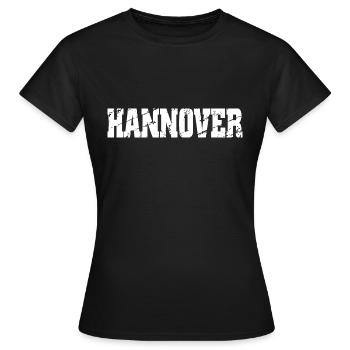 Hanovre - T-shirt Femme - noir - Devant - AI Model Female 172 dark (172cm)