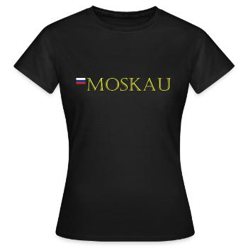 Golden Moscou - T-shirt Femme - noir - Devant - AI Model Female 172 dark (172cm)