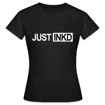 JUSTE INKD - T-shirt Femme - noir - Devant - AI Model Female 172 dark (172cm)