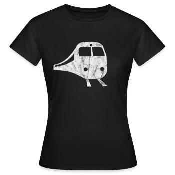 Zug - Frauen T-Shirt - Schwarz - Vorne - AI Model Female 172 dark (172cm)