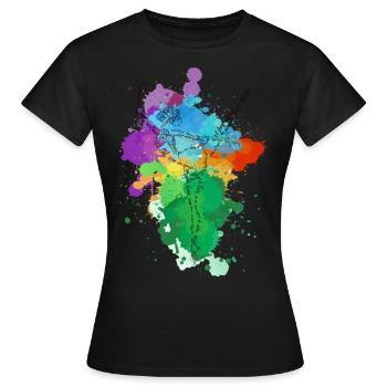 danseuse de ballet - T-shirt Femme - noir - Devant - AI Model Female 172 dark (172cm)