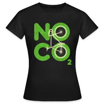 No CO2 - Women's T-Shirt - black - Front - AI Model Female 172 dark (172cm)