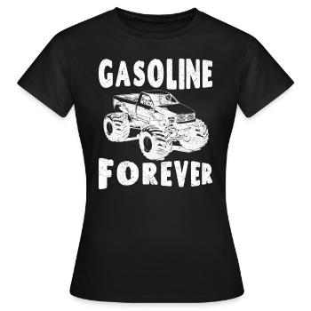 Gasoline Forever - Women's T-Shirt - black - Front - AI Model Female 172 dark (172cm)