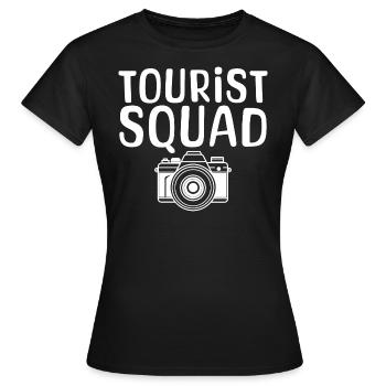 Tourist Squad Picture Photographer Vacation - Frauen T-Shirt - Schwarz - Vorne - AI Model Female 172 dark (172cm)