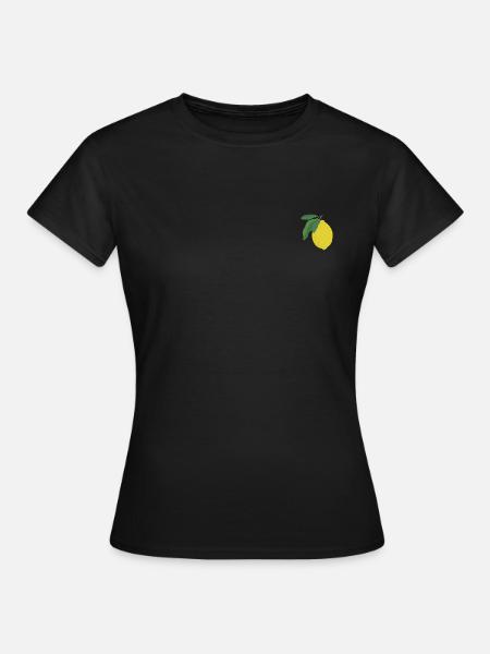 Zitrone - Frauen T-Shirt - Schwarz