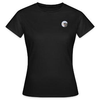 Drossel Vogel / Porträt - Frauen T-Shirt - Schwarz - Vorne - AI Model Female 172 dark (172cm)