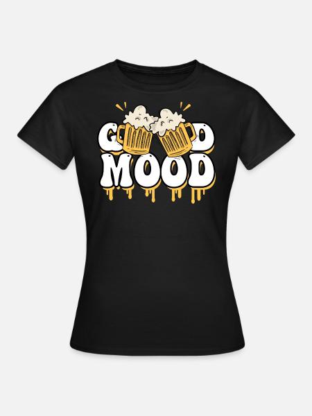 Bier gute Laune Bierbrauer - Frauen T-Shirt - Schwarz