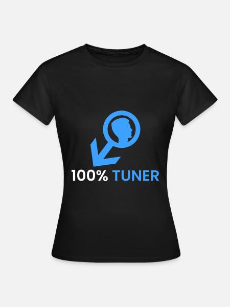 100% Tuner - Frauen T-Shirt - Schwarz