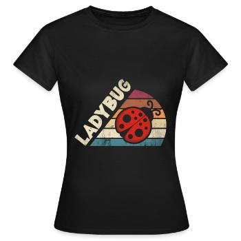 Ladybug Entomologist Ladybirds Entomology - Frauen T-Shirt - Schwarz - Vorne - AI Model Female 172 dark (172cm)