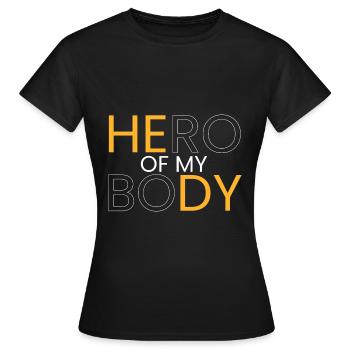Héros de mon corps - T-shirt Femme - noir - Devant - AI Model Female 172 dark (172cm)