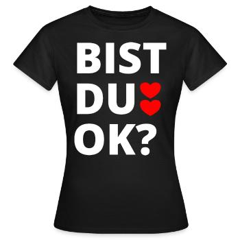 Bist du Ok? Song Open Air t-Shirt Fans - Frauen T-Shirt - Schwarz - Vorne - AI Model Female 172 dark (172cm)